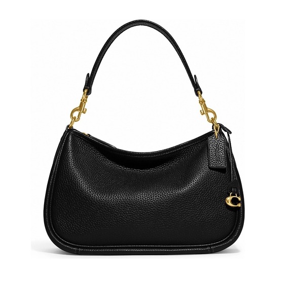 NWT COACH Soft Pebble Leather Cary Convertible Crossbody Bag Black - Picture 1 of 11
